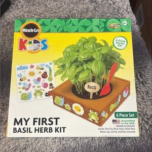 Miracle Kids Basil Herb Kit - Green and Brown